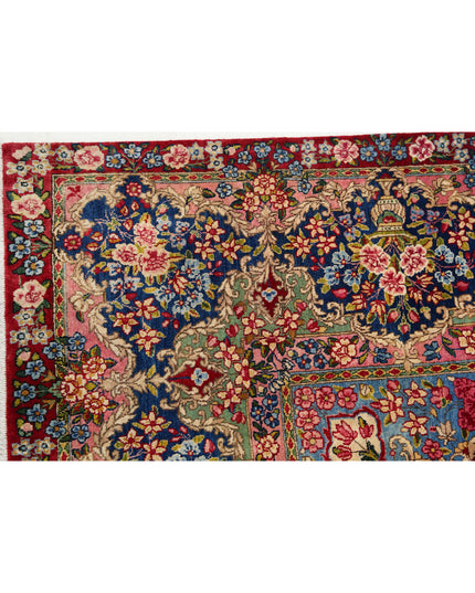 Kerman 9' 11" X 13' 9" Hand Knotted Wool Rug 9' 11" X 13' 9" (302 X 419) / Red / Wool