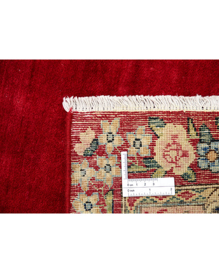 Kerman 9' 11" X 13' 9" Hand Knotted Wool Rug 9' 11" X 13' 9" (302 X 419) / Red / Wool