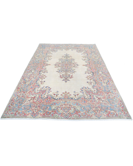 Kerman 5' 10" X 8' 11" Hand Knotted Wool Rug 5' 10" X 8' 11" (178 X 272) / Ivory / Wool
