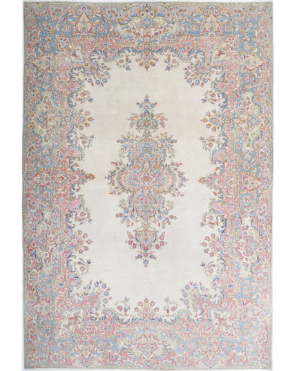 Kerman 5' 10" X 8' 11" Hand Knotted Wool Rug 5' 10" X 8' 11" (178 X 272) / Ivory / Wool