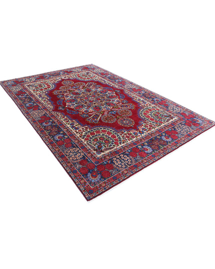 Kerman 6' 11" X 9' 9" Hand Knotted Wool Rug 6' 11" X 9' 9" (211 X 297) / Red / Wool