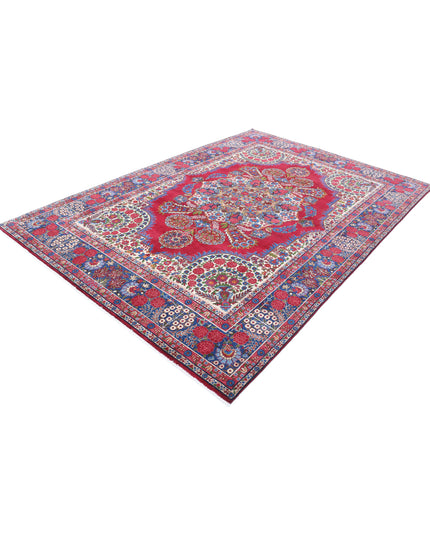 Kerman 6' 11" X 9' 9" Hand Knotted Wool Rug 6' 11" X 9' 9" (211 X 297) / Red / Wool