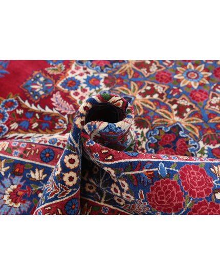 Kerman 6' 11" X 9' 9" Hand Knotted Wool Rug 6' 11" X 9' 9" (211 X 297) / Red / Wool