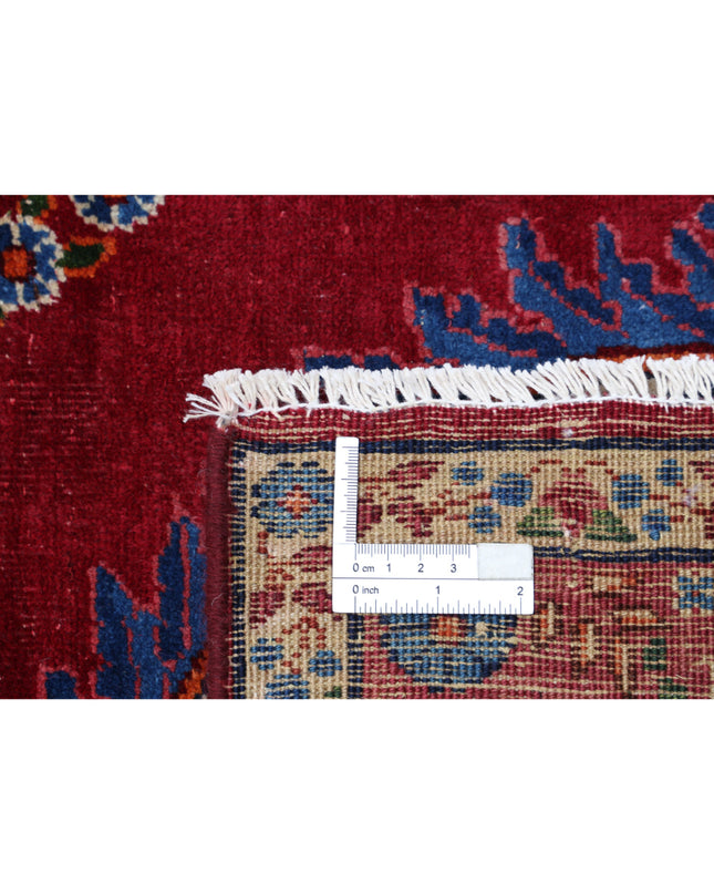 Kerman 6' 11" X 9' 9" Hand Knotted Wool Rug 6' 11" X 9' 9" (211 X 297) / Red / Wool