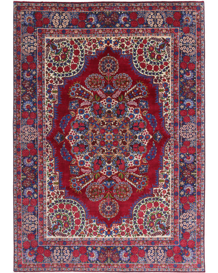 Kerman 6' 11" X 9' 9" Hand Knotted Wool Rug 6' 11" X 9' 9" (211 X 297) / Red / Wool