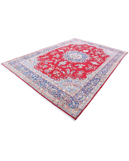 Kerman 8' 5" X 12' 7" Hand Knotted Wool Rug 8' 5" X 12' 7" (257 X 383) / Red / Wool