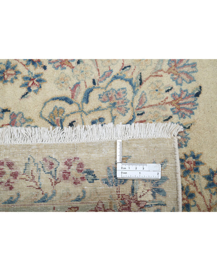 Kerman 10' 8" X 16' 9" Hand Knotted Wool Rug 10' 8" X 16' 9" (325 X 511) / Ivory / Wool