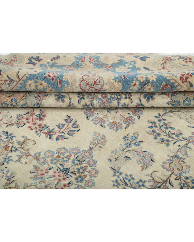 Kerman 10' 8" X 16' 9" Hand Knotted Wool Rug 10' 8" X 16' 9" (325 X 511) / Ivory / Wool