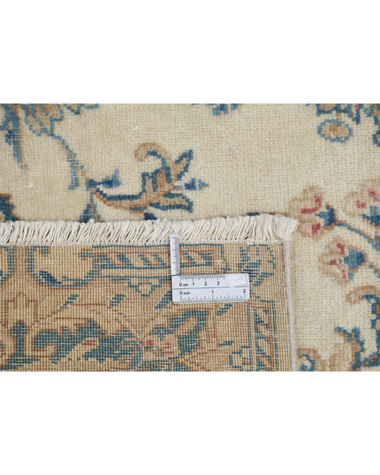 Kerman 5' 10" X 8' 6" Hand Knotted Wool Rug 5' 10" X 8' 6" (178 X 259) / Ivory / Wool