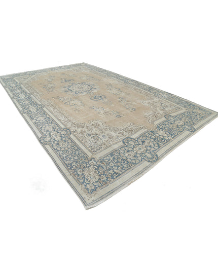 Kerman 9' 10" X 16' 2" Hand Knotted Wool Rug 9' 10" X 16' 2" (300 X 493) / Taupe / Wool