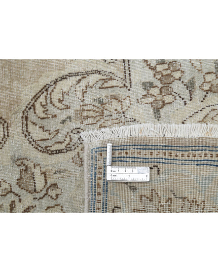 Kerman 9' 10" X 16' 2" Hand Knotted Wool Rug 9' 10" X 16' 2" (300 X 493) / Taupe / Wool