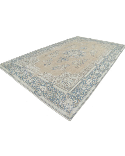 Kerman 9' 10" X 16' 2" Hand Knotted Wool Rug 9' 10" X 16' 2" (300 X 493) / Taupe / Wool