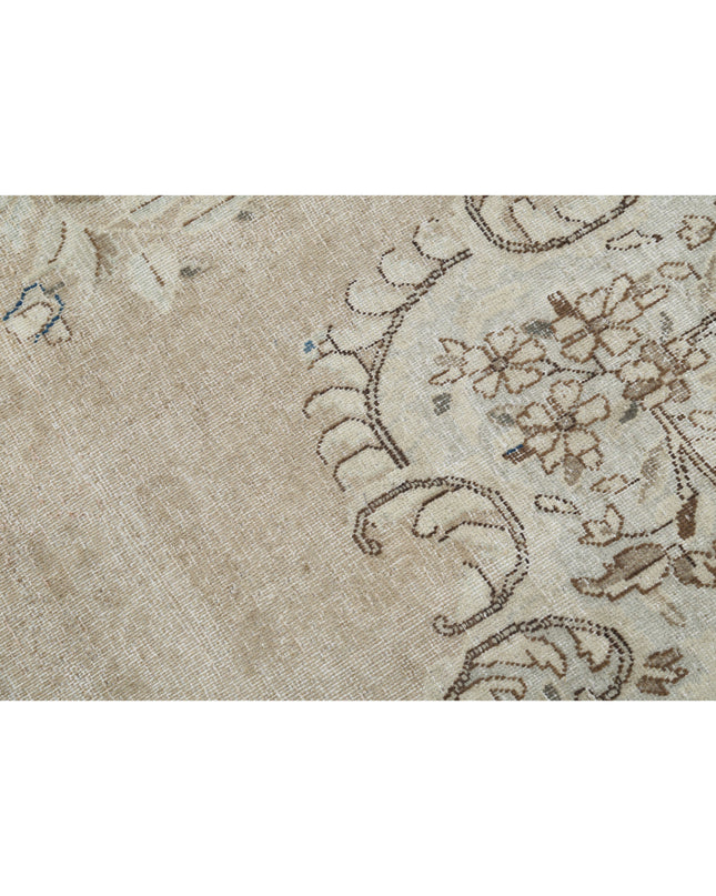 Kerman 9' 10" X 16' 2" Hand Knotted Wool Rug 9' 10" X 16' 2" (300 X 493) / Taupe / Wool