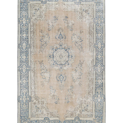 Kerman 9' 10" X 16' 2" Hand Knotted Wool Rug 9' 10" X 16' 2" (300 X 493) / Taupe / Wool