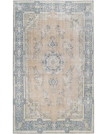 Kerman 9' 10" X 16' 2" Hand Knotted Wool Rug 9' 10" X 16' 2" (300 X 493) / Taupe / Wool