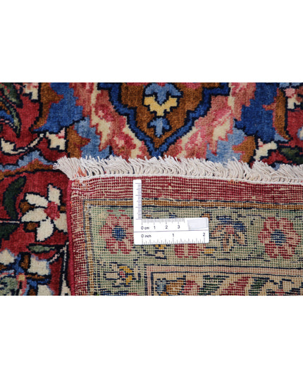 Kerman 10' 8" X 20' 2" Hand Knotted Wool Rug 10' 8" X 20' 2" (325 X 615) / Burgundy / Wool