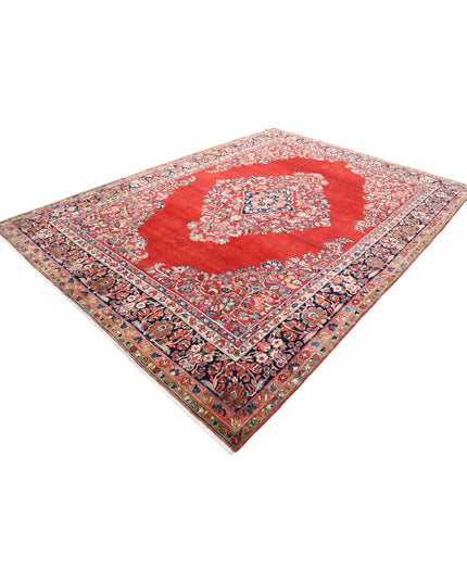 Kerman 8' 4" X 11' 4" Hand Knotted Wool Rug 8' 4" X 11' 4" (254 X 345) / Red / Wool