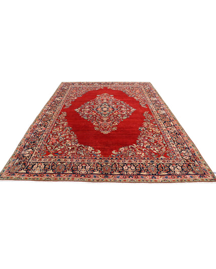 Kerman 8' 4" X 11' 4" Hand Knotted Wool Rug 8' 4" X 11' 4" (254 X 345) / Red / Wool