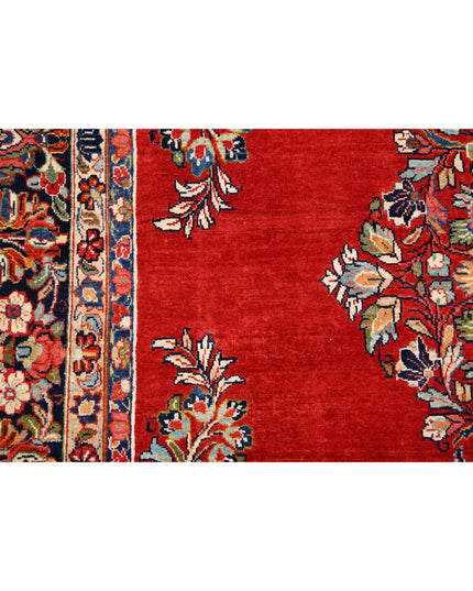 Kerman 8' 4" X 11' 4" Hand Knotted Wool Rug 8' 4" X 11' 4" (254 X 345) / Red / Wool