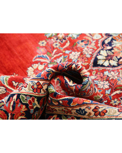 Kerman 8' 4" X 11' 4" Hand Knotted Wool Rug 8' 4" X 11' 4" (254 X 345) / Red / Wool