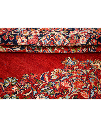 Kerman 8' 4" X 11' 4" Hand Knotted Wool Rug 8' 4" X 11' 4" (254 X 345) / Red / Wool