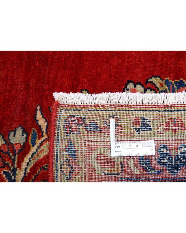 Kerman 8' 4" X 11' 4" Hand Knotted Wool Rug 8' 4" X 11' 4" (254 X 345) / Red / Wool