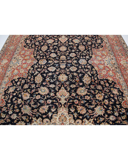Kerman 8' 10" X 12' 0" Hand Knotted Wool Rug 8' 10" X 12' 0" (269 X 366) / Blue / Wool