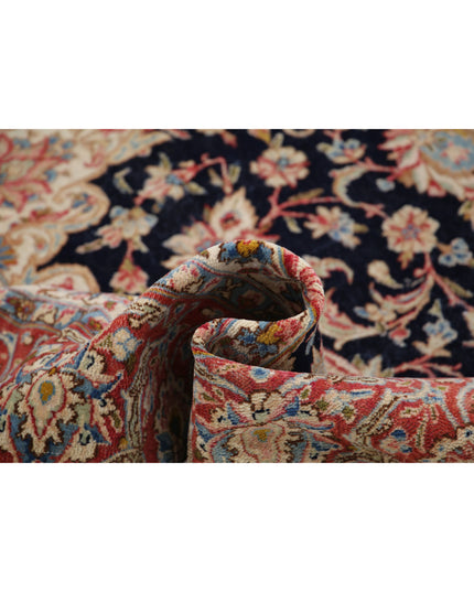 Kerman 8' 10" X 12' 0" Hand Knotted Wool Rug 8' 10" X 12' 0" (269 X 366) / Blue / Wool