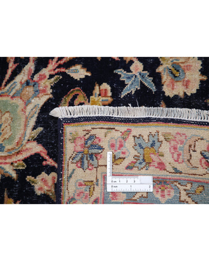 Kerman 8' 10" X 12' 0" Hand Knotted Wool Rug 8' 10" X 12' 0" (269 X 366) / Blue / Wool