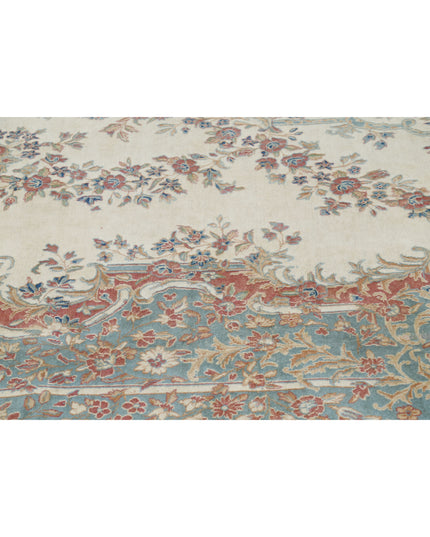 Kerman 11' 8" X 19' 3" Hand Knotted Wool Rug 11' 8" X 19' 3" (356 X 587) / Ivory / Wool