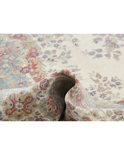 Kerman 11' 8" X 19' 3" Hand Knotted Wool Rug 11' 8" X 19' 3" (356 X 587) / Ivory / Wool
