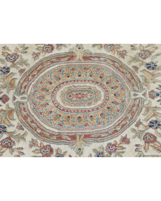 Kerman 11' 8" X 19' 3" Hand Knotted Wool Rug 11' 8" X 19' 3" (356 X 587) / Ivory / Wool