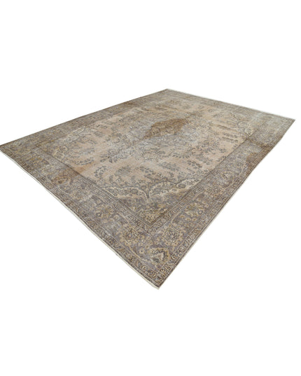 Kerman 9' 7" X 12' 6" Hand Knotted Wool Rug 9' 7" X 12' 6" (292 X 381) / Beige / Wool