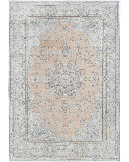 Kerman 8' 2" X 11' 7" Hand Knotted Wool Rug 8' 2" X 11' 7" (249 X 353) / Taupe / Wool