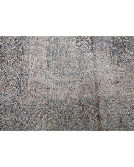 Kerman 9' 9" X 12' 8" Hand Knotted Wool Rug 9' 9" X 12' 8" (297 X 386) / Blue / Wool