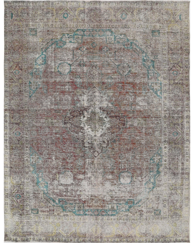 Kerman 9' 7" X 12' 5" Hand Knotted Wool Rug 9' 7" X 12' 5" (292 X 379) / Rust / Wool
