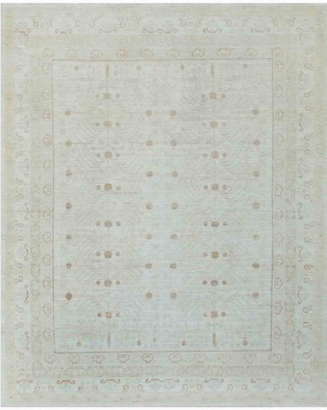 Khotan 7' 10" X 9' 10" Hand Knotted Wool Rug 7' 10" X 9' 10" (239 X 300) / Ivory / Wool