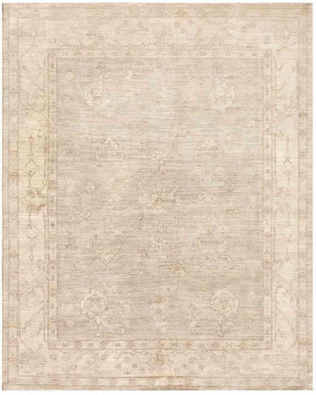 Khotan 8' 0" X 10' 2" Hand Knotted Wool Rug 8' 0" X 10' 2" (244 X 310) / Grey / Wool