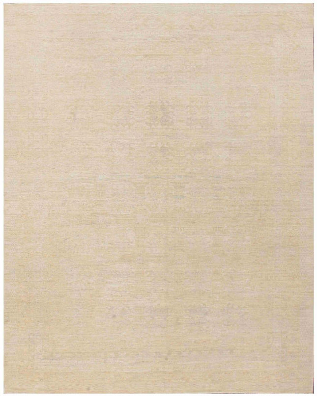 Khotan 8' 1" X 10' 1" Hand Knotted Wool Rug 8' 1" X 10' 1" (246 X 307) / Gold / Wool