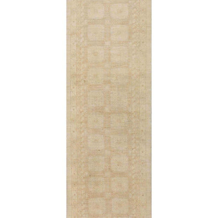 Khotan 4' 0" X 12' 0" Hand Knotted Wool Rug 4' 0" X 12' 0" (122 X 366) / Brown / Wool