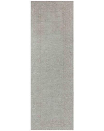 Khotan 3' 11" X 11' 9" Hand Knotted Wool Rug 3' 11" X 11' 9" (119 X 358) / Ivory / Wool
