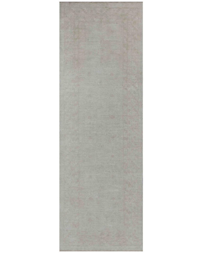 Khotan 3' 11" X 11' 9" Hand Knotted Wool Rug 3' 11" X 11' 9" (119 X 358) / Ivory / Wool