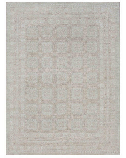Khotan 8' 2" X 10' 9" Hand Knotted Wool Rug 8' 2" X 10' 9" (249 X 328) / Grey / Wool