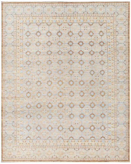 Khotan 7' 10" X 9' 9" Hand Knotted Wool Rug 7' 10" X 9' 9" (239 X 297) / Brown / Wool