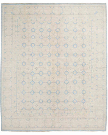 Khotan 7' 10" X 9' 4" Hand Knotted Wool Rug 7' 10" X 9' 4" (239 X 284) / Blue / Wool