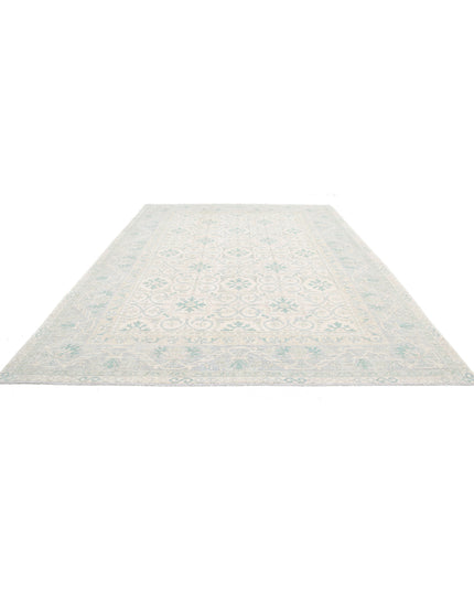 Khotan 9' 10" X 13' 7" Hand Knotted Wool Rug 9' 10" X 13' 7" (300 X 414) / Ivory / Wool