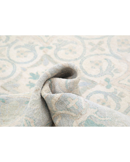 Khotan 9' 10" X 13' 7" Hand Knotted Wool Rug 9' 10" X 13' 7" (300 X 414) / Ivory / Wool