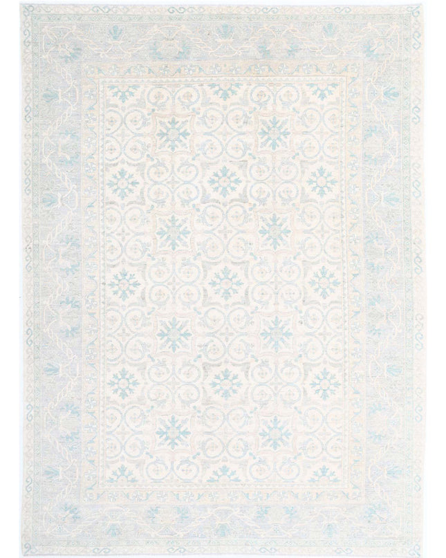Khotan 9' 10" X 13' 7" Hand Knotted Wool Rug 9' 10" X 13' 7" (300 X 414) / Ivory / Wool