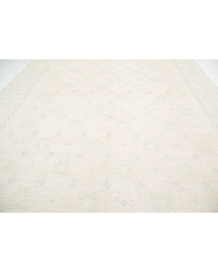 Khotan 12' 4" X 17' 8" Hand Knotted Wool Rug 12' 4" X 17' 8" (376 X 539) / Ivory / Wool