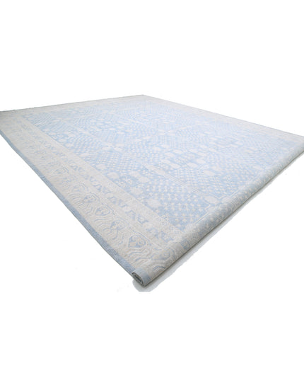 Khotan 17' 5" X 25' 3" Hand Knotted Wool Rug 17' 5" X 25' 3" (531 X 770) / Blue / Wool